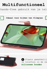 BASEY. BASEY. Google Pixel 10 Pro XL Hoesje Bookcase Met 2x Screenprotector - Rose Goud