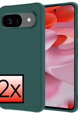 NoXx NoXx Google Pixel 10 Hoesje Siliconen - Donkergroen - 2 PACK
