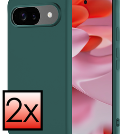 NoXx NoXx Google Pixel 10 Hoesje Siliconen - Donkergroen - 2 PACK