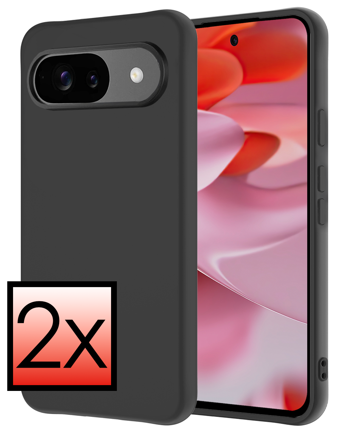 NoXx NoXx Google Pixel 10 Hoesje Siliconen - Zwart - 2 PACK