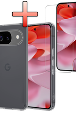 NoXx NoXx Google Pixel 10 Hoesje Siliconen Met Screenprotector - Transparant