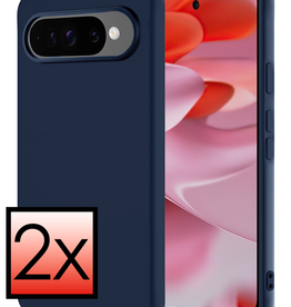 NoXx NoXx Google Pixel 10 Pro XL Hoesje Siliconen - Donkerblauw - 2 PACK