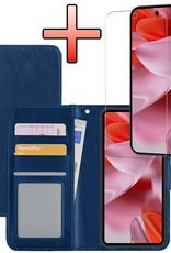 NoXx NoXx Google Pixel 10 Pro XL Hoesje Bookcase Met Screenprotector - Donkerblauw