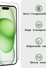 BASEY. BASEY. iPhone 14 Pro Hoesje Pashouder met Koord Met 2x Screenprotector - Groen