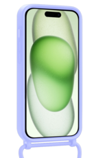 BASEY. BASEY. iPhone 14 Pro Max Hoesje Pashouder met Koord - Lila - 2 PACK