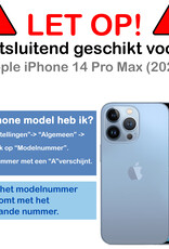 BASEY. BASEY. iPhone 14 Pro Max Hoesje Pashouder met Koord - Lila - 2 PACK