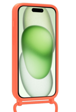 BASEY. BASEY. iPhone 14 Pro Max Hoesje Pashouder met Koord - Papaya - 2 PACK