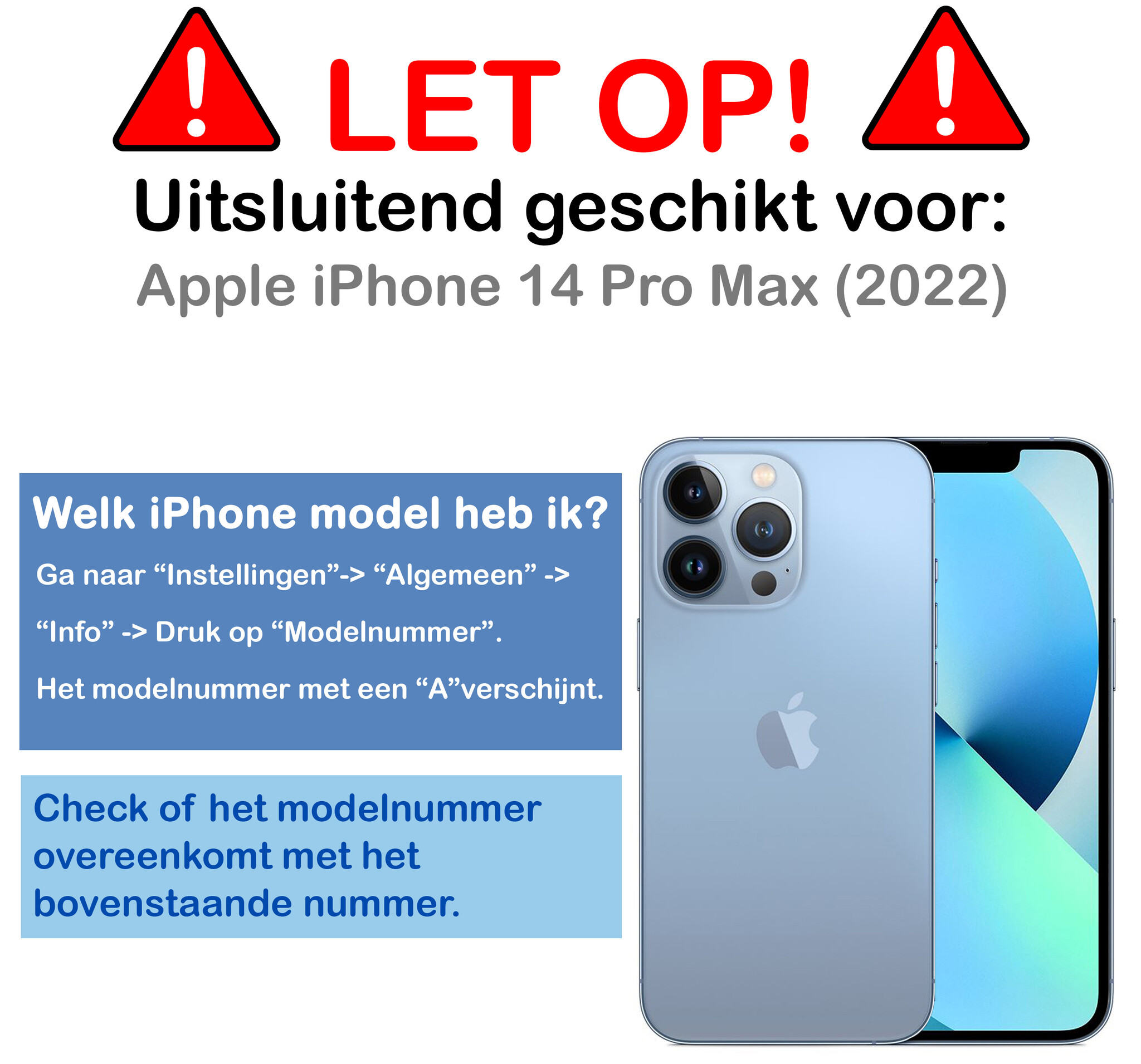 BASEY. BASEY. iPhone 14 Pro Max Hoesje Pashouder met Koord Met 2x Screenprotector - Zwart