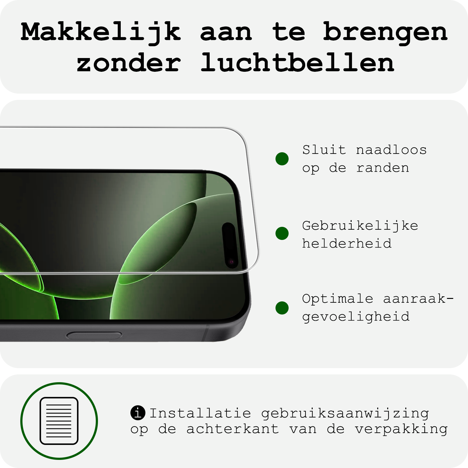 BASEY. BASEY. iPhone 16 Pro Hoesje Pashouder met Koord Met 2x Screenprotector - Fel Blauw