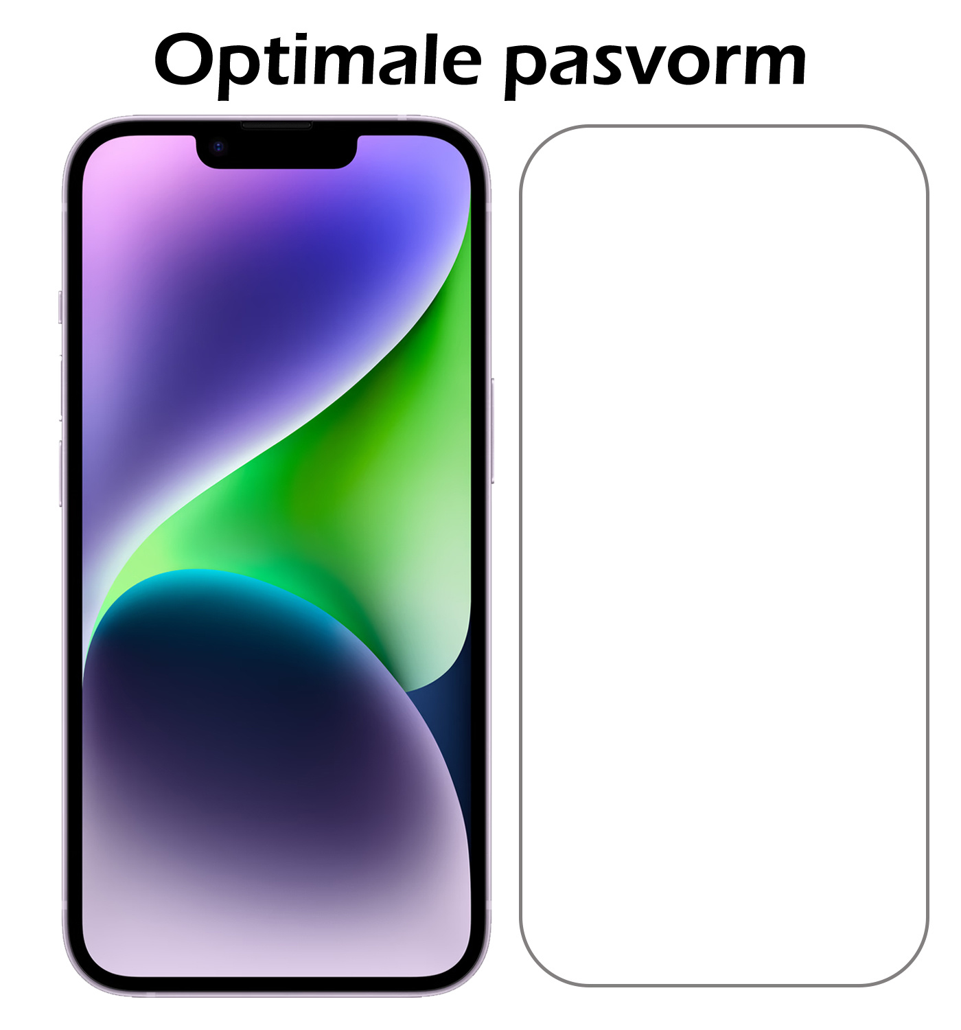 Nomfy Nomfy iPhone 13 Hoesje Pashouder met Koord Met Screenprotector - Lichtroze
