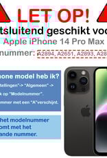 Nomfy Nomfy iPhone 14 Pro Max Hoesje Pashouder met Koord - Papaya - 2 PACK