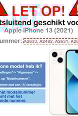 Forterra Forterra iPhone 13 Hoesje Pashouder met Koord - Papaya