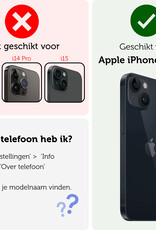 Forterra Forterra iPhone 14 Plus Hoesje Pashouder met Koord Met Screenprotector - Lichtroze