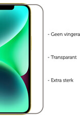 Forterra Forterra iPhone 14 Plus Hoesje Pashouder met Koord Met Screenprotector - Lichtroze