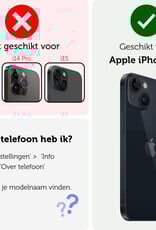 Forterra Forterra iPhone 14 Hoesje Pashouder met Koord Met Screenprotector - Donkergroen