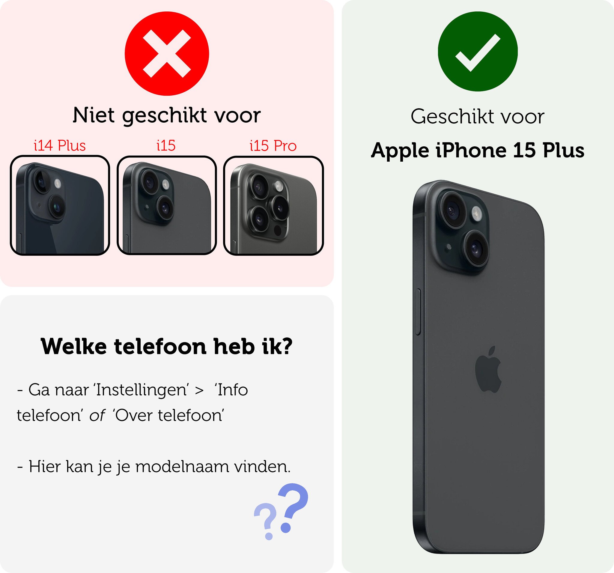 Forterra Forterra iPhone 15 Plus Hoesje Pashouder met Koord - Groen - 2 PACK