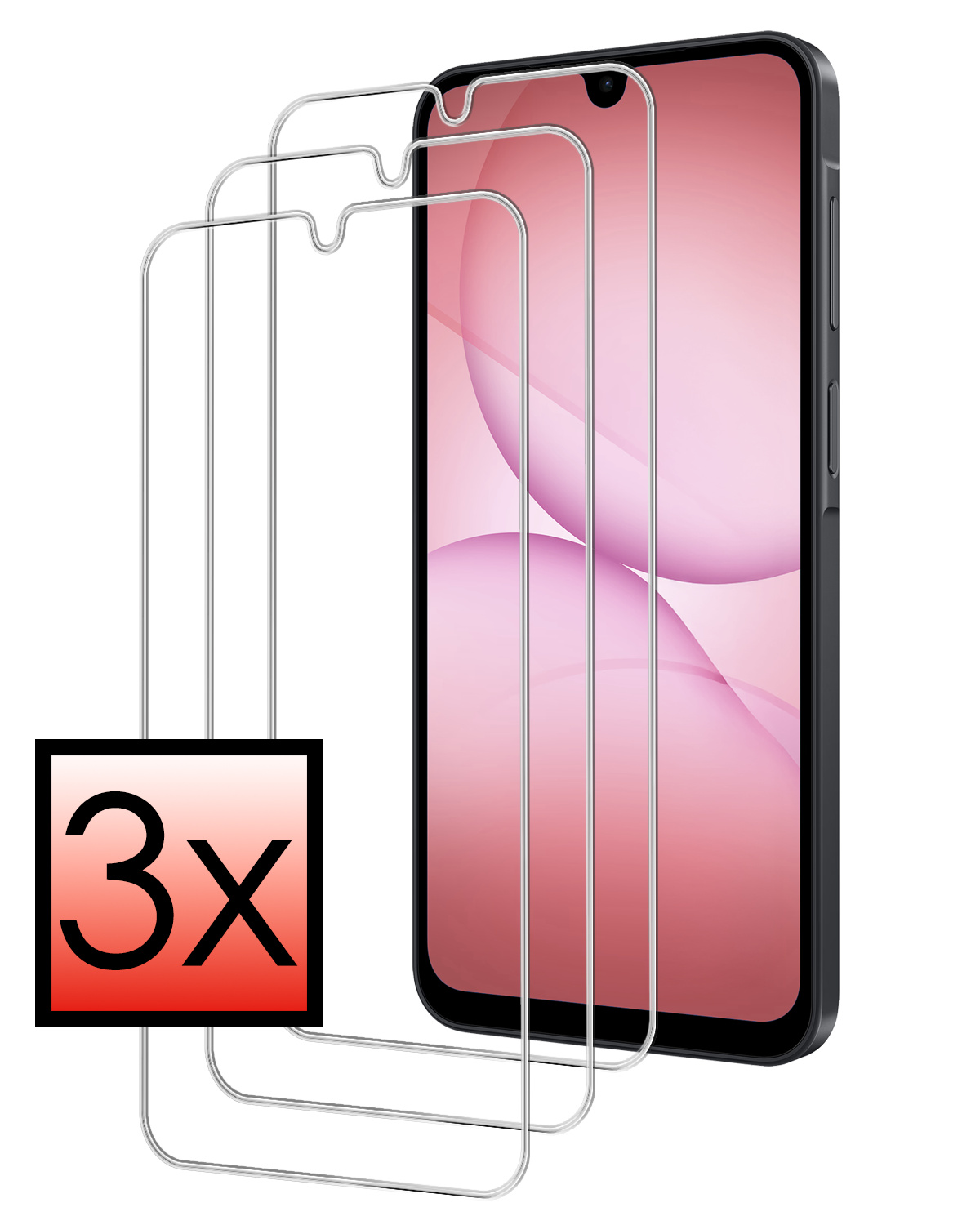 Forterra Forterra iPhone 15 Hoesje Pashouder met Koord Met Screenprotector - Lichtblauw