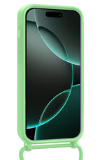 Forterra Forterra iPhone 16 Pro Max Hoesje Pashouder met Koord Met Screenprotector - Groen