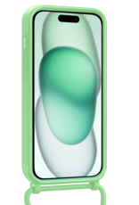 Forterra Forterra iPhone 15 Pro Max Hoesje Pashouder met Koord - Groen - 2 PACK