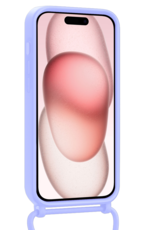 NoXx NoXx iPhone 14 Pro Max Hoesje Pashouder met Koord - Lila