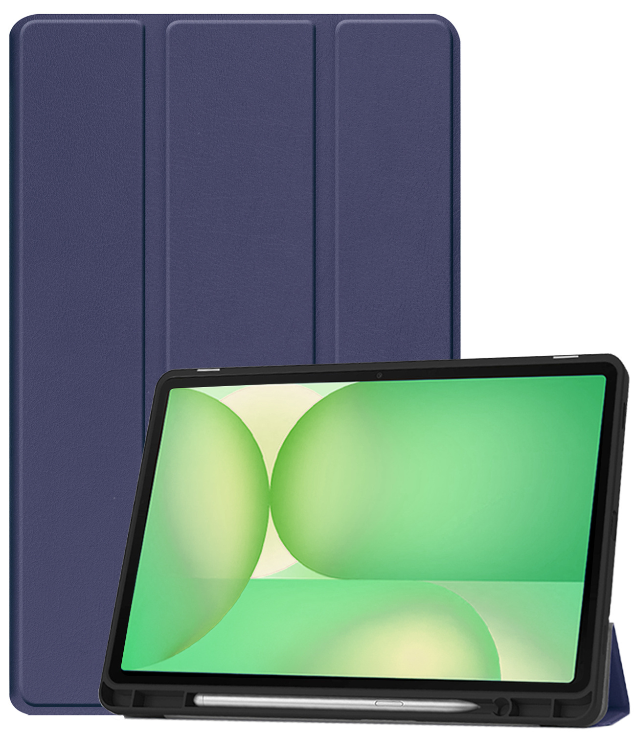 BASEY. BASEY. Samsung Galaxy Tab S10 Lite Hoesje Met Uitsparing S Pen - Donkerblauw