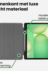 BASEY. BASEY. Samsung Galaxy Tab S10 Lite Hoesje Met Uitsparing S Pen Met Screenprotector - Rose Goud