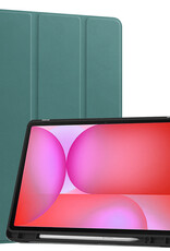 NoXx NoXx Samsung Galaxy Tab S10 Lite Hoesje Met Uitsparing S Pen - Donkergroen