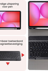 NoXx NoXx Samsung Galaxy Tab S10 Lite Toetsenbordhoes Met Screenprotector - Zwart