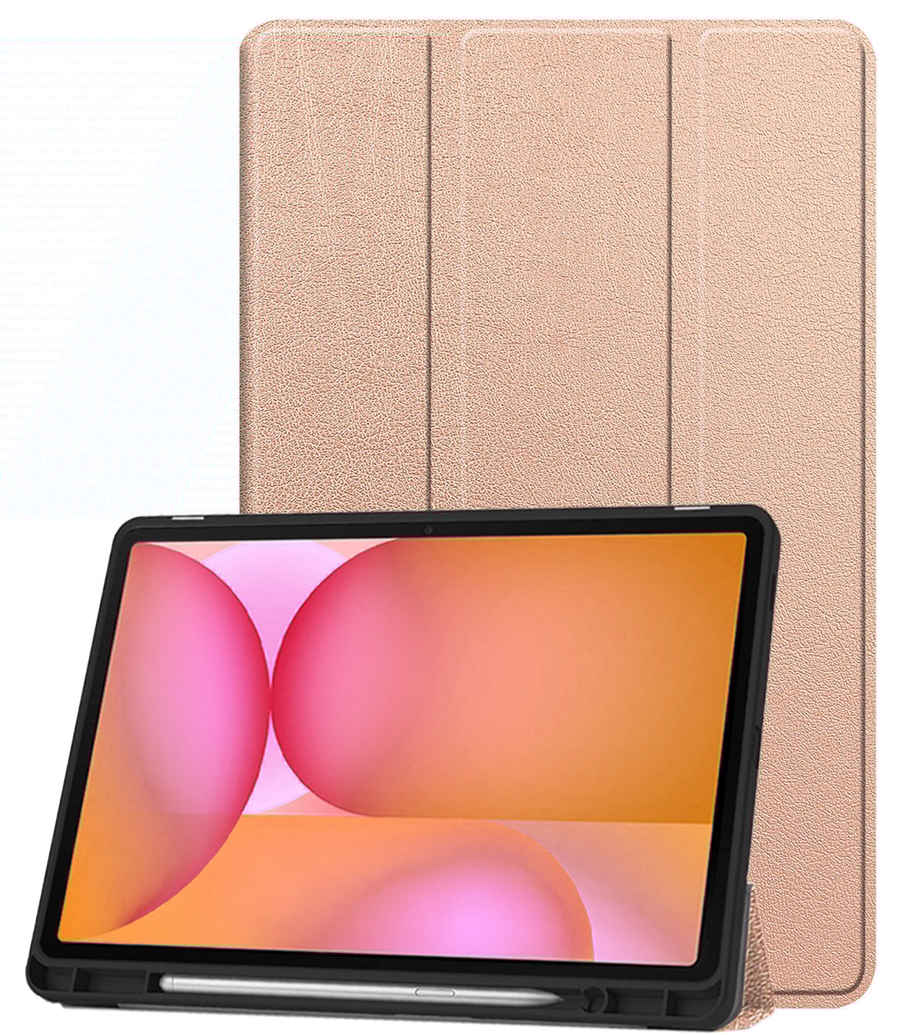 Nomfy Nomfy Samsung Galaxy Tab S10 Lite Hoesje Met Uitsparing S Pen - Rose Goud
