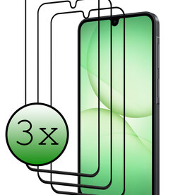BASEY. BASEY. Samsung Galaxy A17 Screenprotector Glas Full Cover - 3 PACK