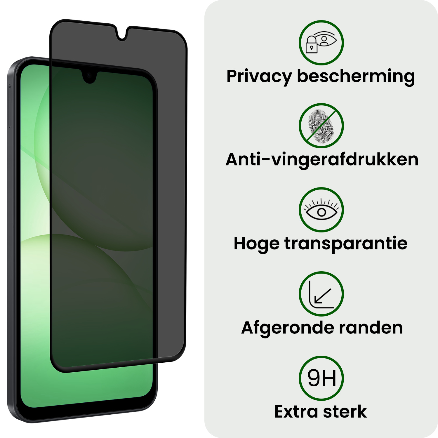 BASEY. BASEY. Samsung Galaxy A17 Screenprotector Glas Privacy - 2 PACK