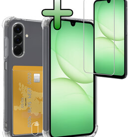 BASEY. BASEY. Samsung Galaxy A17 Hoesje Pashouder Met Screenprotector