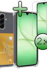 BASEY. BASEY. Samsung Galaxy A17 Hoesje Pashouder Met 2x Screenprotector