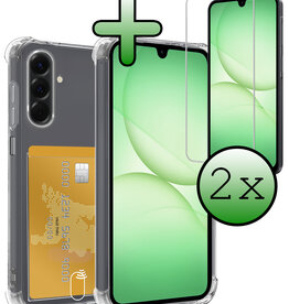 BASEY. BASEY. Samsung Galaxy A17 Hoesje Pashouder Met 2x Screenprotector