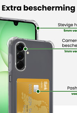 BASEY. BASEY. Samsung Galaxy A17 Hoesje Pashouder Met 2x Screenprotector