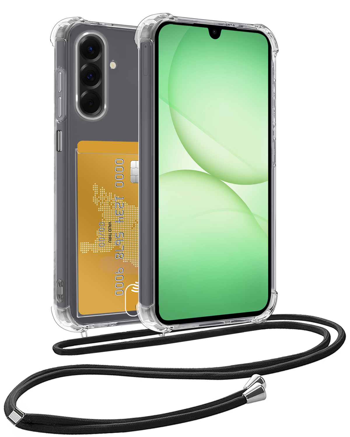 BASEY. BASEY. Samsung Galaxy A17 Hoesje Pashouder met Koord