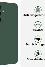 BASEY. BASEY. Samsung Galaxy A17 Hoesje Siliconen - Donkergroen