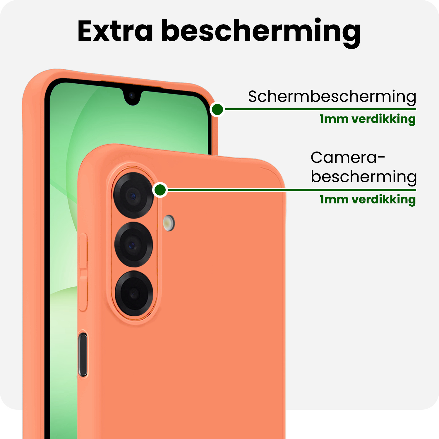 BASEY. BASEY. Samsung Galaxy A17 Hoesje Siliconen - Perzik