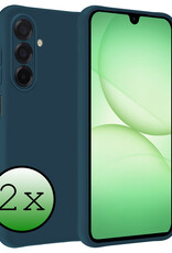 BASEY. BASEY. Samsung Galaxy A17 Hoesje Siliconen - Donkerblauw - 2 PACK