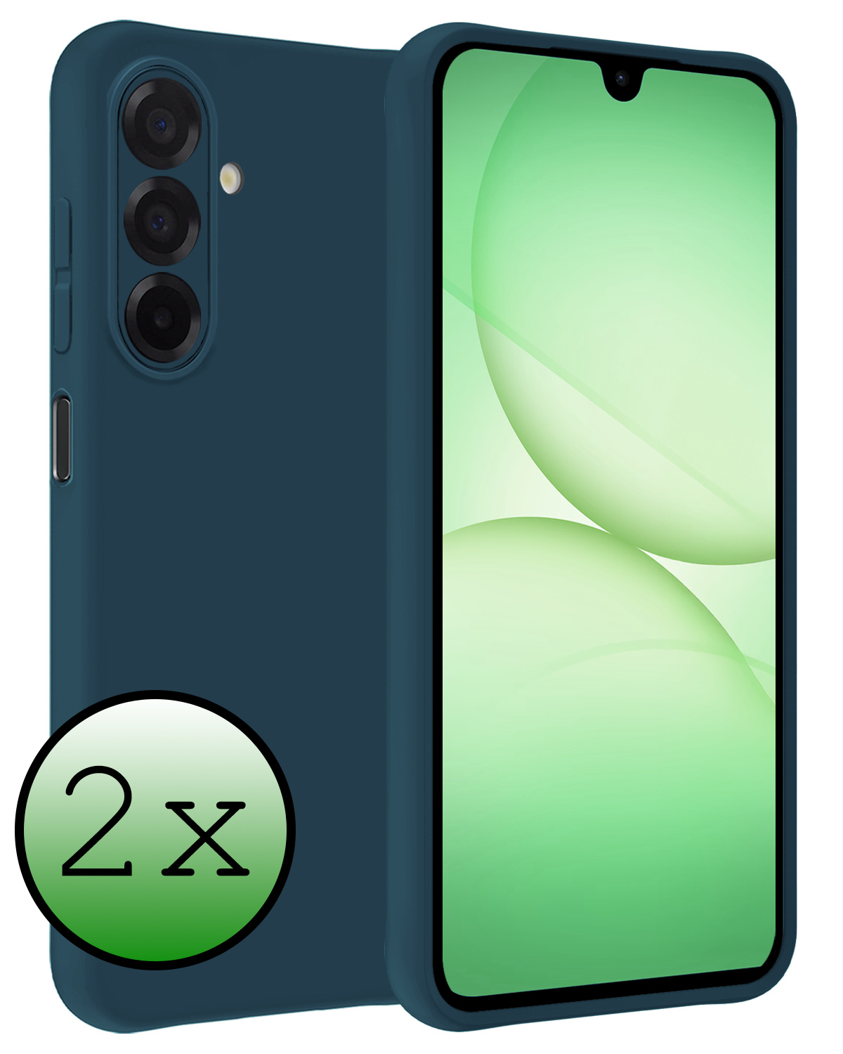 BASEY. BASEY. Samsung Galaxy A17 Hoesje Siliconen - Donkerblauw - 2 PACK