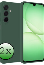 BASEY. BASEY. Samsung Galaxy A17 Hoesje Siliconen - Donkergroen - 2 PACK