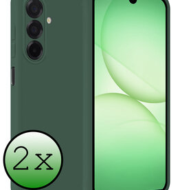 BASEY. BASEY. Samsung Galaxy A17 Hoesje Siliconen - Donkergroen - 2 PACK