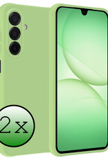 BASEY. BASEY. Samsung Galaxy A17 Hoesje Siliconen - Groen - 2 PACK