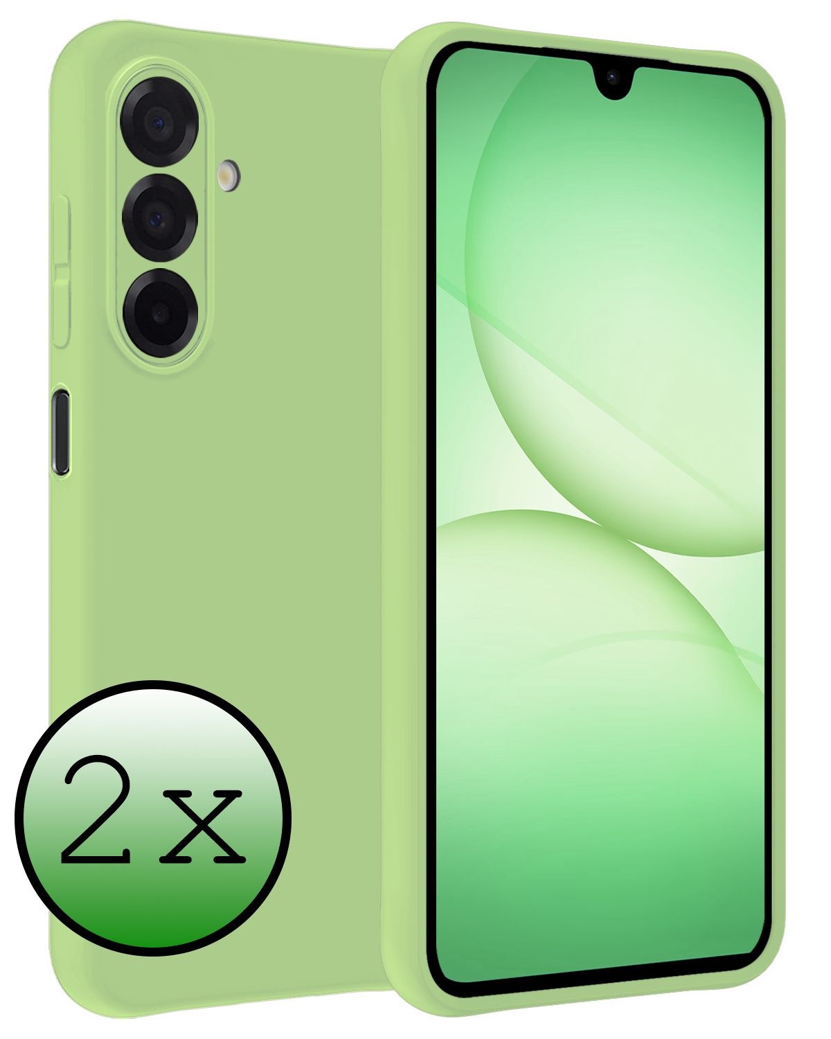 BASEY. BASEY. Samsung Galaxy A17 Hoesje Siliconen - Groen - 2 PACK