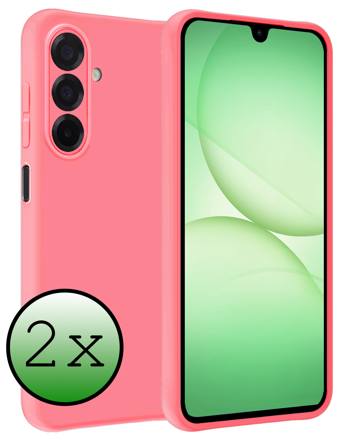 BASEY. BASEY. Samsung Galaxy A17 Hoesje Siliconen - Lichtroze - 2 PACK