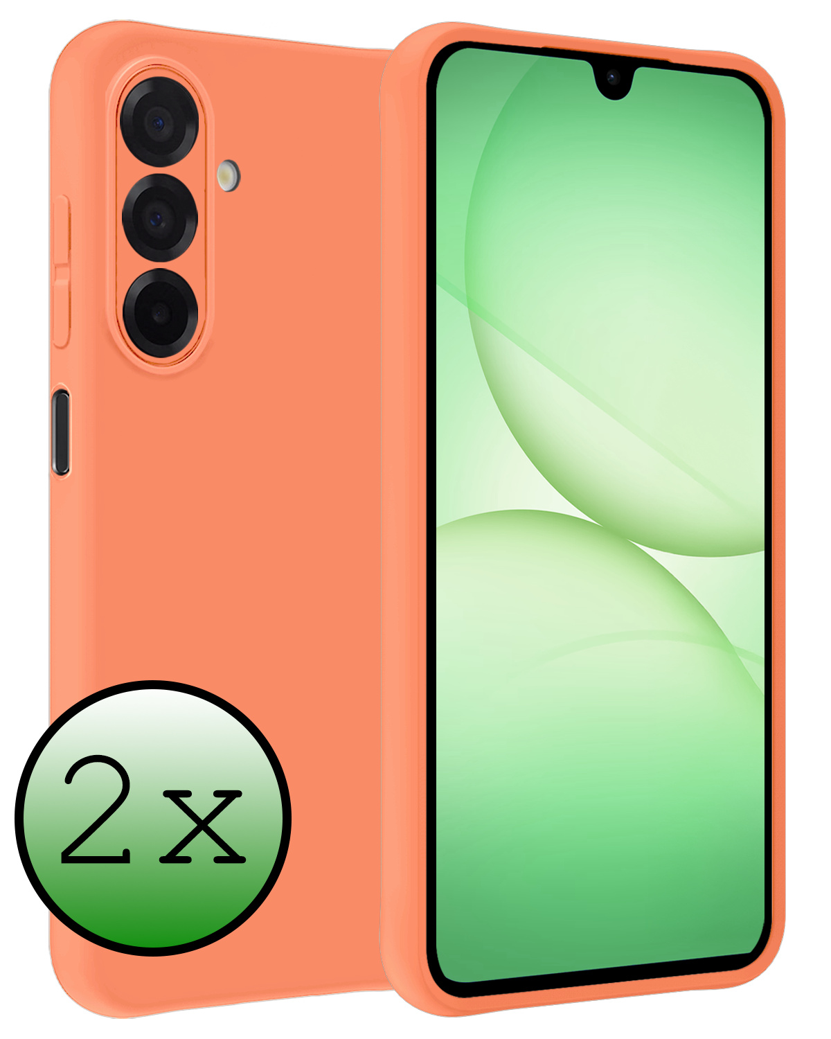 BASEY. BASEY. Samsung Galaxy A17 Hoesje Siliconen - Perzik - 2 PACK