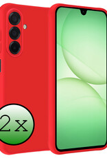 BASEY. BASEY. Samsung Galaxy A17 Hoesje Siliconen - Rood - 2 PACK