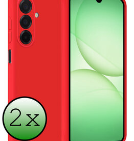 BASEY. BASEY. Samsung Galaxy A17 Hoesje Siliconen - Rood - 2 PACK