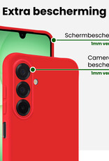 BASEY. BASEY. Samsung Galaxy A17 Hoesje Siliconen - Rood - 2 PACK