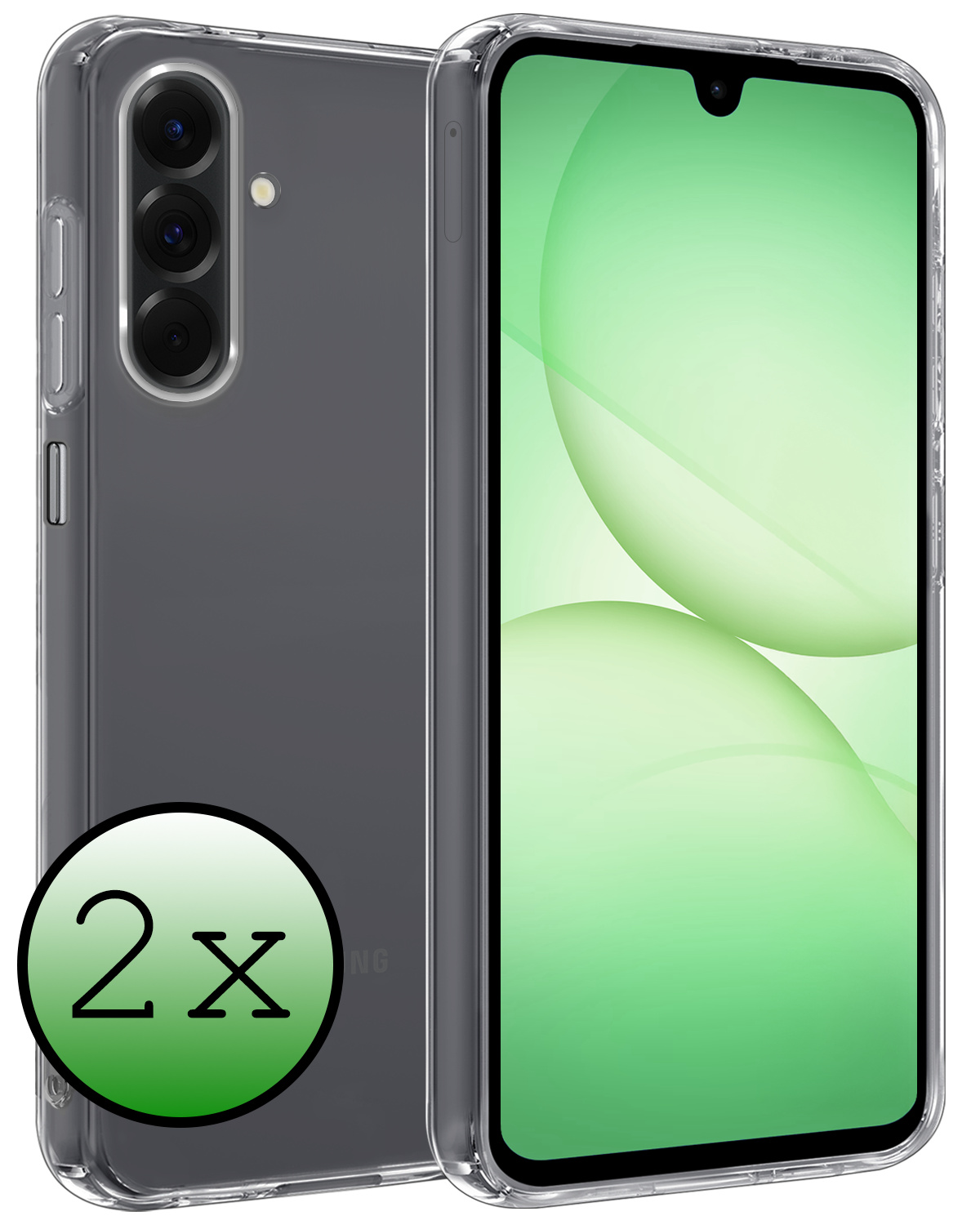 BASEY. BASEY. Samsung Galaxy A17 Hoesje Siliconen - Transparant - 2 PACK